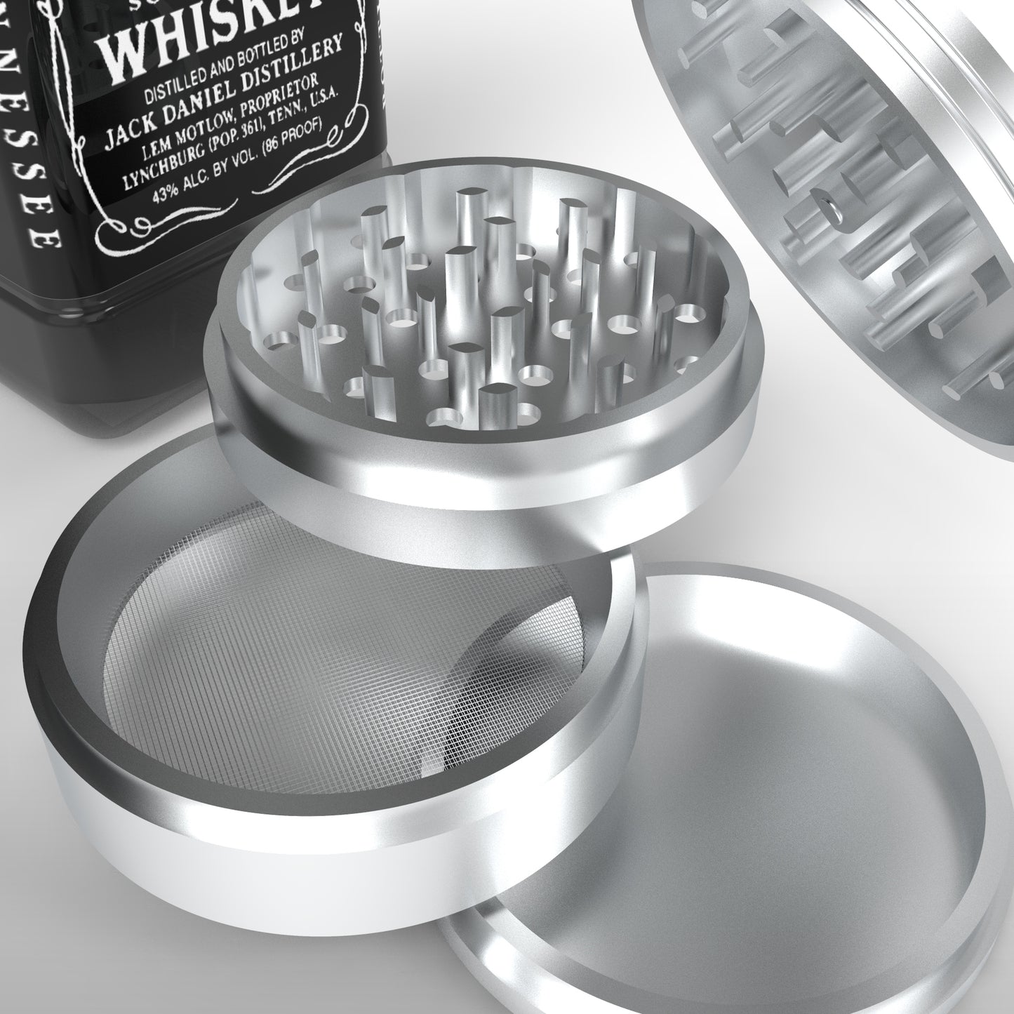 Aluminum Herb Grinder - 4 Piece